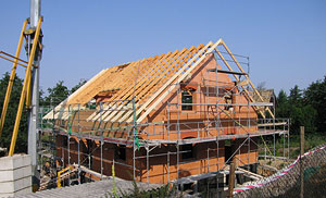Massivhaus Bauphase